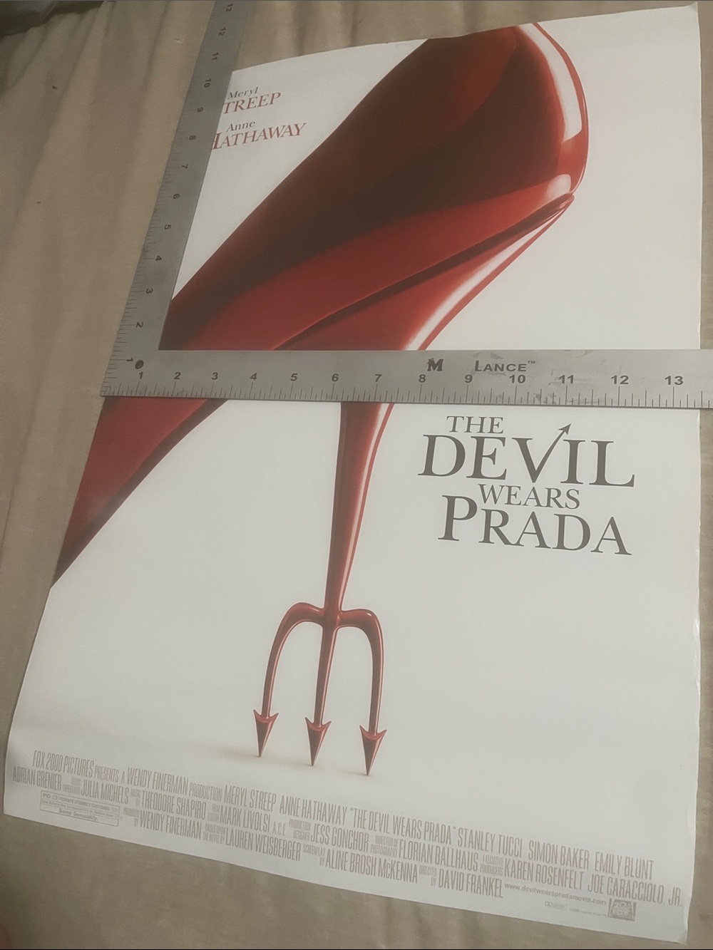 Devil Wears Prada Movie Poster 2006 1st First & Bonus 2nd container Anne Meryl - Picture 3 of 14